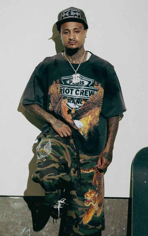 “Burning Eagle” Sprayed Tee