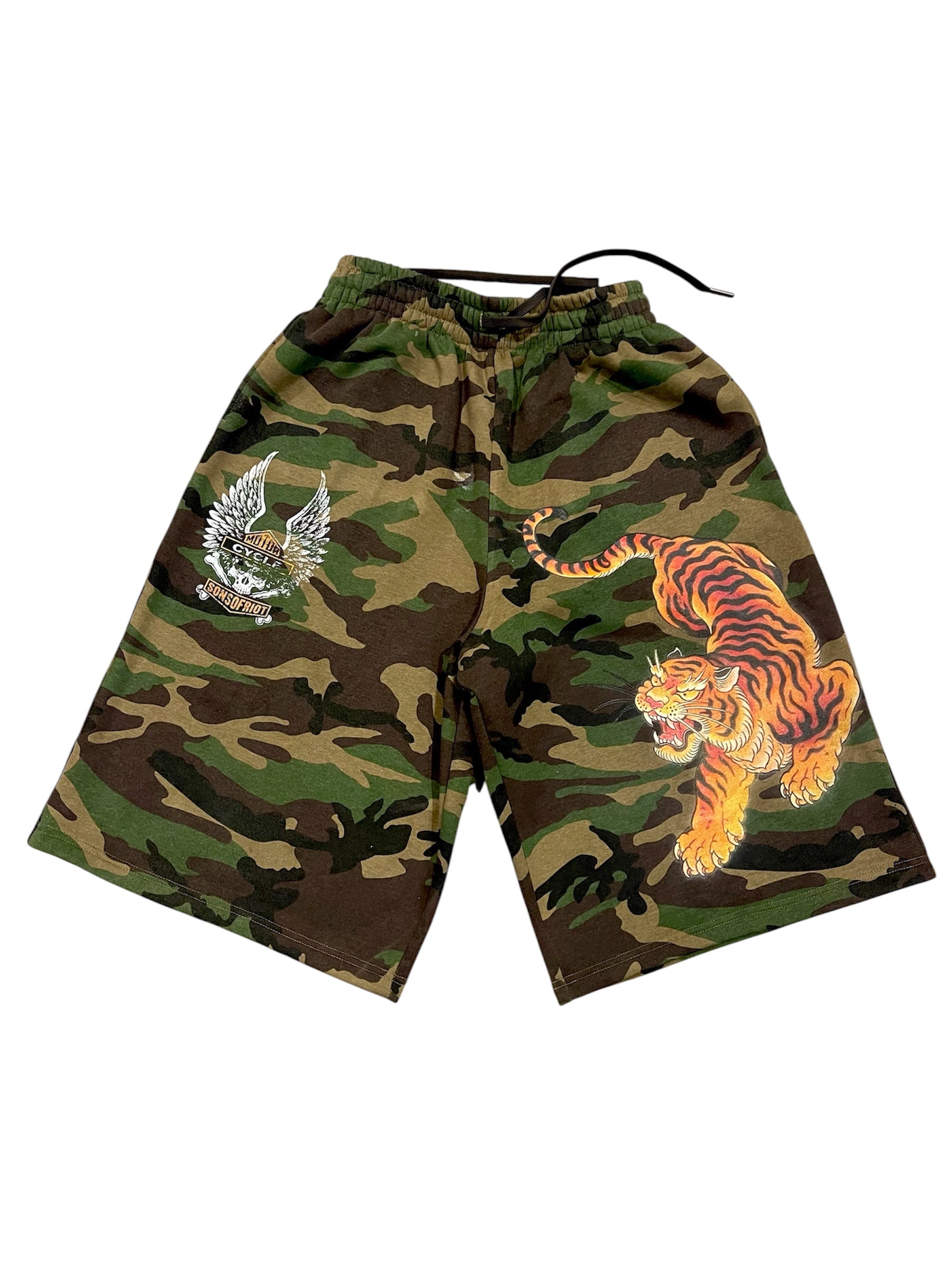 “JUNGLE CREW” Camo Jorts